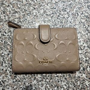 Beige Coach Wallet
